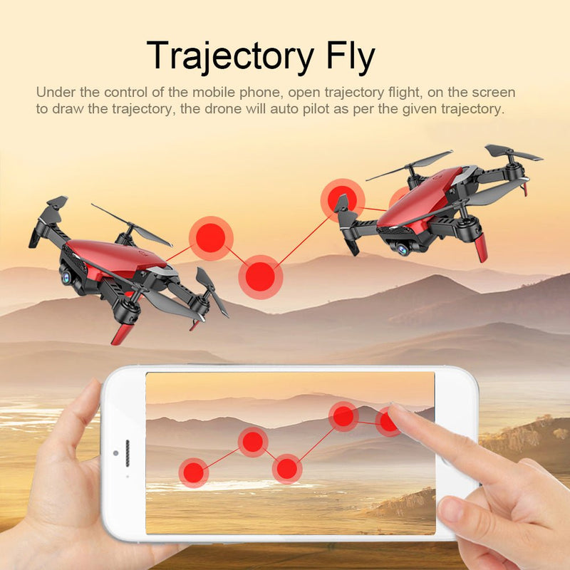 Teeggi M69G FPV Selfie Dron Foldable RC Drone with 1080P HD Camera WiFi Optical Flow Positioning Quadcopter VS VISUO XS809HW X12 - Starttech Online Market