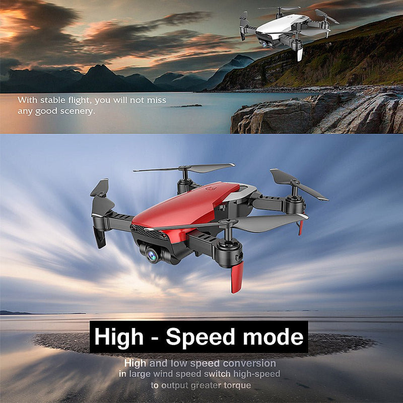 Teeggi M69G FPV Selfie Dron Foldable RC Drone with 1080P HD Camera WiFi Optical Flow Positioning Quadcopter VS VISUO XS809HW X12 - Starttech Online Market