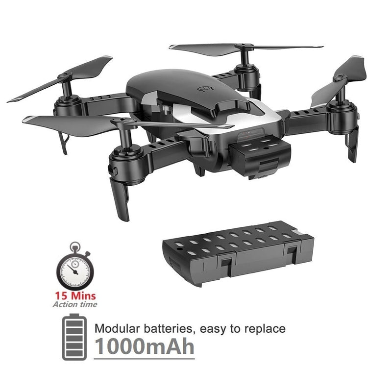 Teeggi M69G FPV Selfie Dron Foldable RC Drone with 1080P HD Camera WiFi Optical Flow Positioning Quadcopter VS VISUO XS809HW X12 - Starttech Online Market