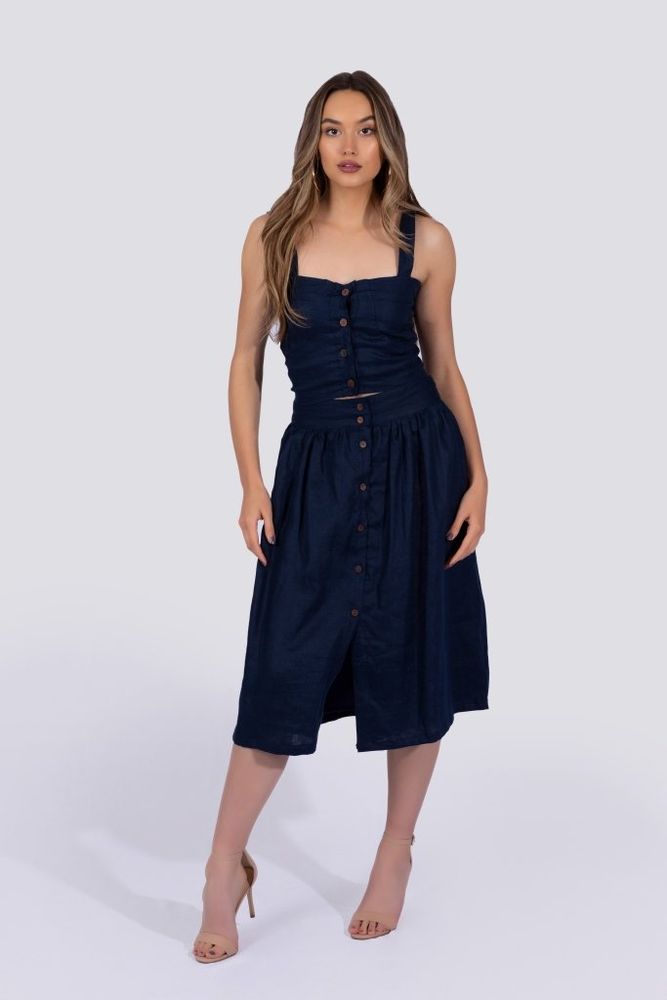 Theodora Bustier | Navy - Starttech Online Market