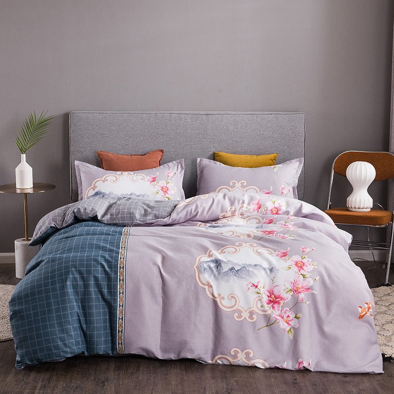 Thickened Brushed Four-piece Winter Bed Sheet And Duvet Cover Three-piece Bedding Set - Starttech Online Market