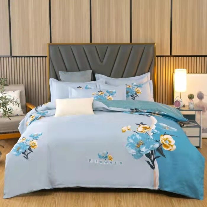 Thickened Brushed Four-piece Winter Bed Sheet And Duvet Cover Three-piece Bedding Set - Starttech Online Market