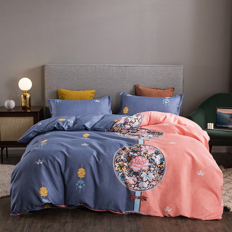 Thickened Brushed Four-piece Winter Bed Sheet And Duvet Cover Three-piece Bedding Set - Starttech Online Market