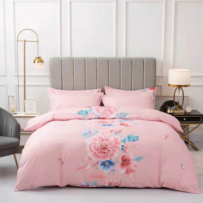 Thickened Brushed Four-piece Winter Bed Sheet And Duvet Cover Three-piece Bedding Set - Starttech Online Market