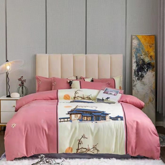 Thickened Brushed Four-piece Winter Bed Sheet And Duvet Cover Three-piece Bedding Set - Starttech Online Market