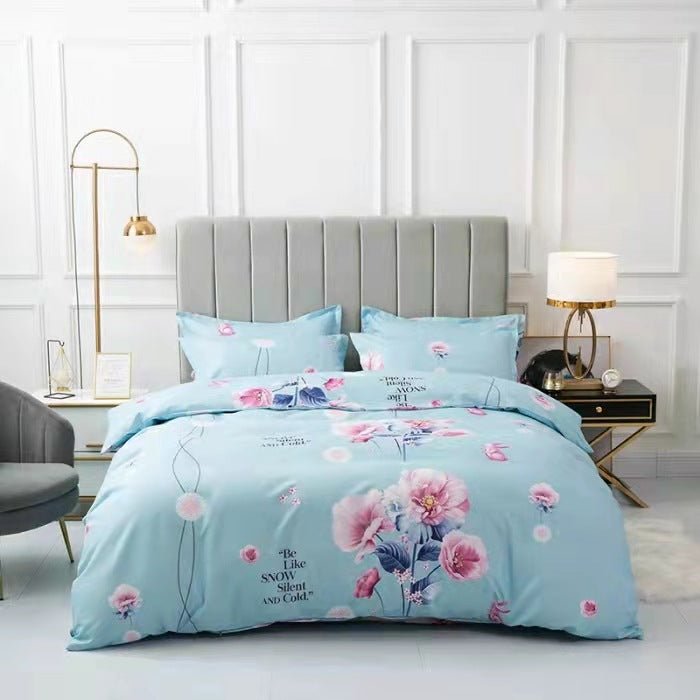 Thickened Brushed Four-piece Winter Bed Sheet And Duvet Cover Three-piece Bedding Set - Starttech Online Market