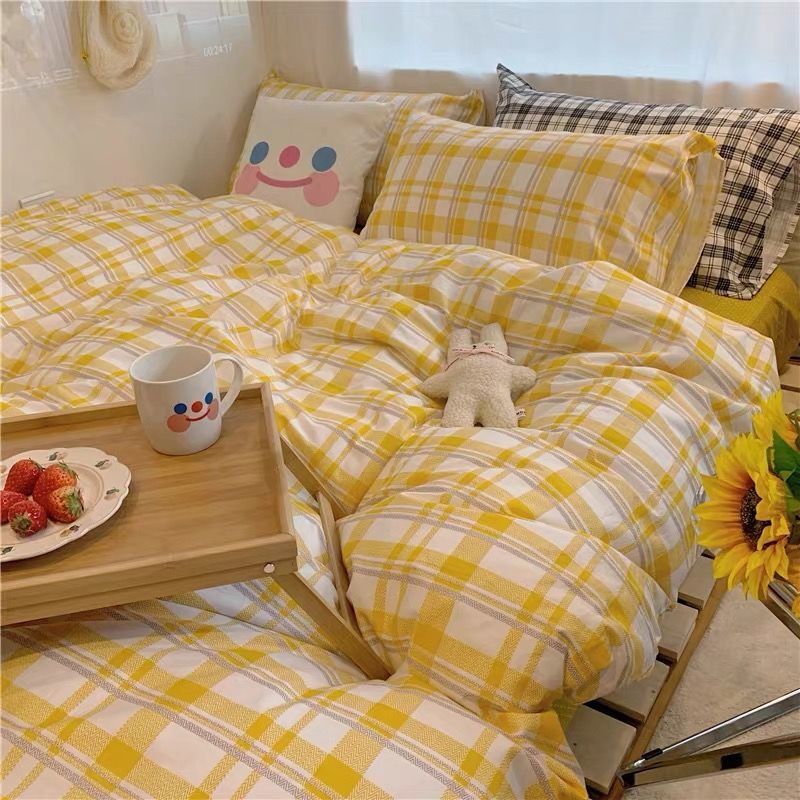 Three-Piece Set Of Single Bed Sheets In Student Dormitory - Starttech Online Market