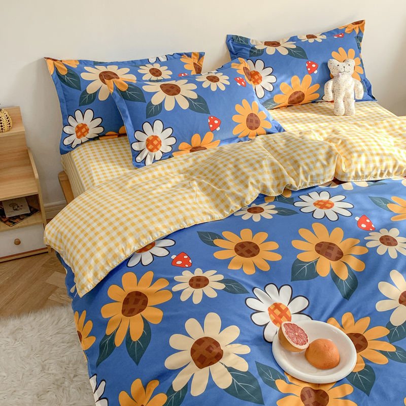 Three-Piece Set Of Single Bed Sheets In Student Dormitory - Starttech Online Market