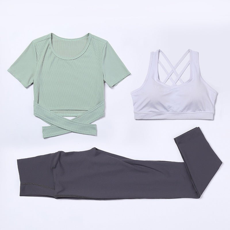 Three-piece speed suit for gym yoga wear - Starttech Online Market