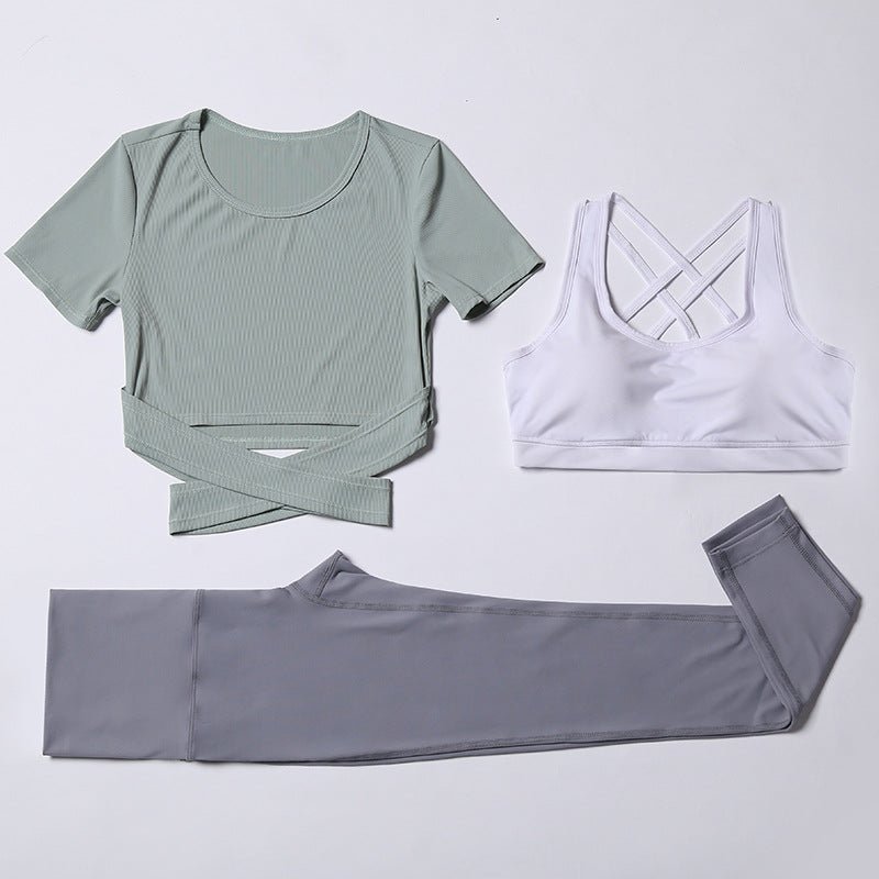 Three-piece speed suit for gym yoga wear - Starttech Online Market