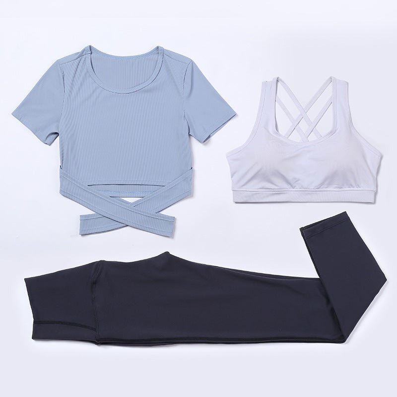 Three-piece speed suit for gym yoga wear - Starttech Online Market