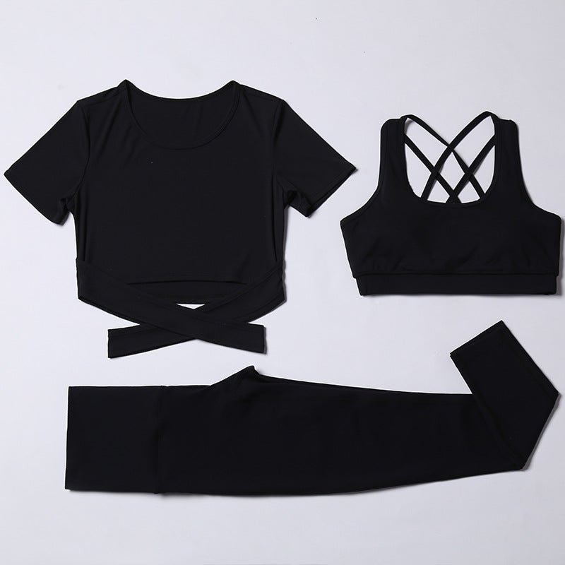 Three-piece speed suit for gym yoga wear - Starttech Online Market