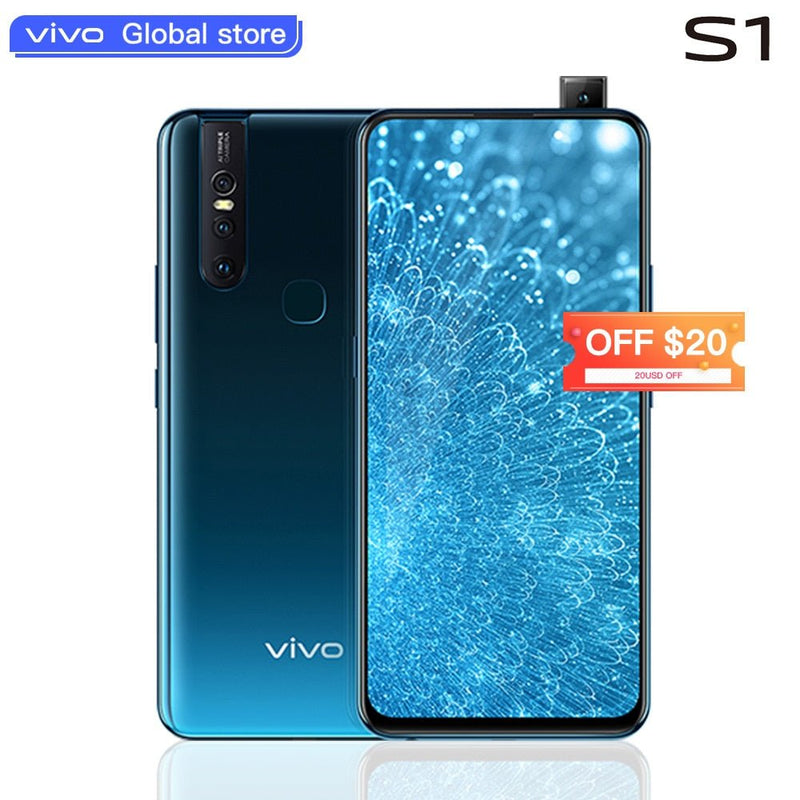 vivo S1 6GB 128GB Helio P70 6.53" Mobile Phone Front Pop Up Camera 24.8MP 3 Rear Cameras Selife 3940mAh Big Battery SmartPhone - Starttech Online Market