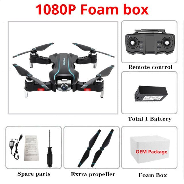 WIFI Drone 4K HD with Adjustable Wide Angle Camera FPV Real Time Aerial Video Foldable Quadrocopter Gesture Photo RC Dron Toys - Starttech Online Market