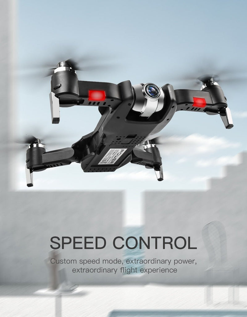 WIFI Drone 4K HD with Adjustable Wide Angle Camera FPV Real Time Aerial Video Foldable Quadrocopter Gesture Photo RC Dron Toys - Starttech Online Market