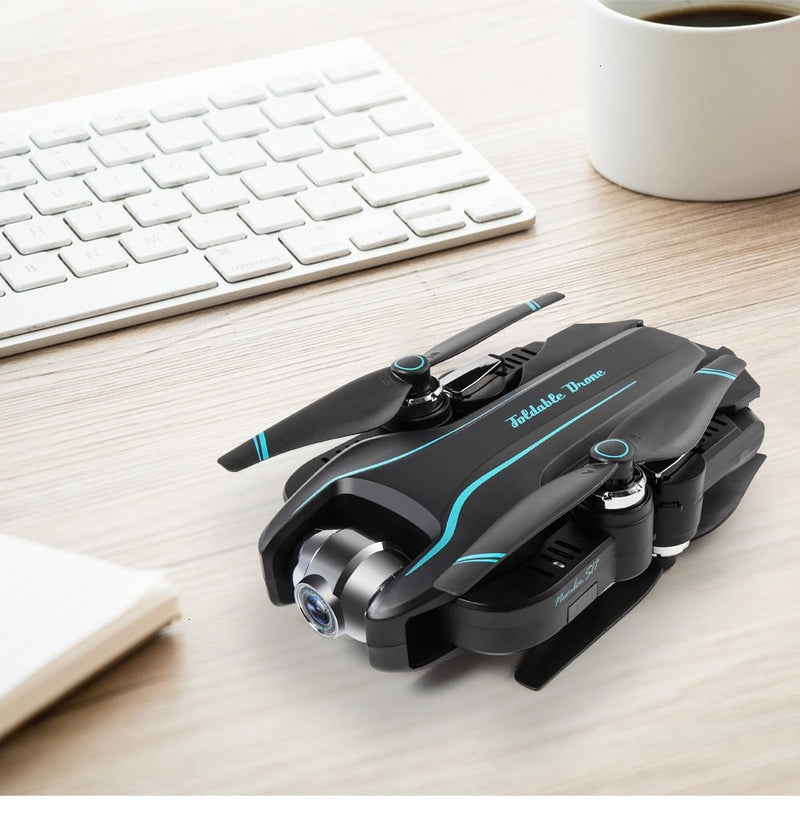 WIFI Drone 4K HD with Adjustable Wide Angle Camera FPV Real Time Aerial Video Foldable Quadrocopter Gesture Photo RC Dron Toys - Starttech Online Market