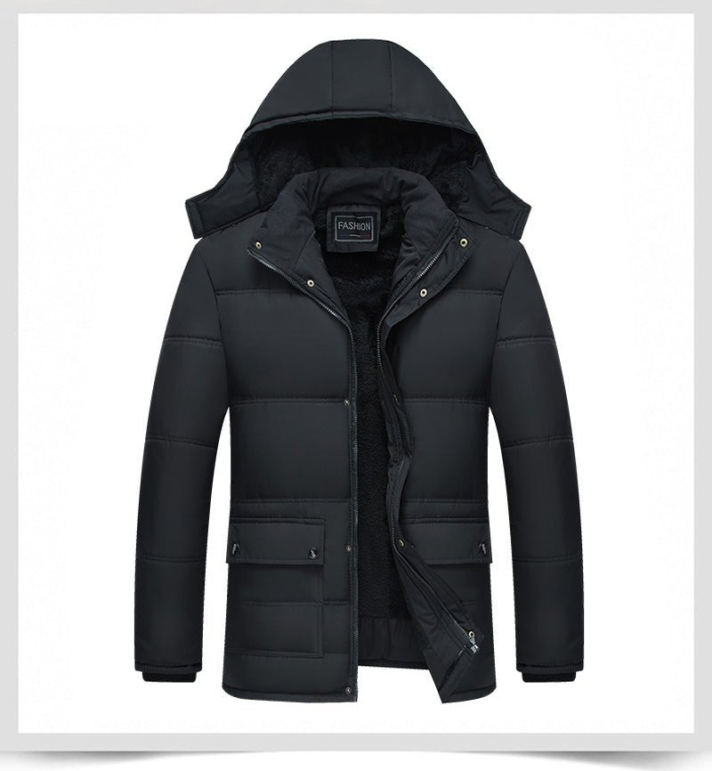 Winter Thick Warm Coat Parkas Hooded Winter Windproof Jacket for Men - Starttech Online Market