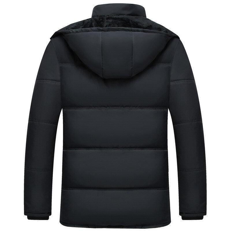 Winter Thick Warm Coat Parkas Hooded Winter Windproof Jacket for Men - Starttech Online Market