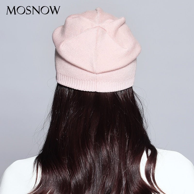 Women'S Hats Knitted Wool Autumn Winter Casual High Quality Brand New 2019 Hot Sale Hat Female Skullies Beanies