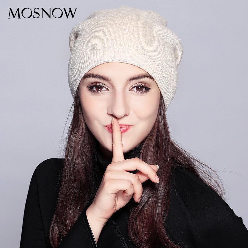 Women'S Hats Knitted Wool Autumn Winter Casual High Quality Brand New 2019 Hot Sale Hat Female Skullies Beanies