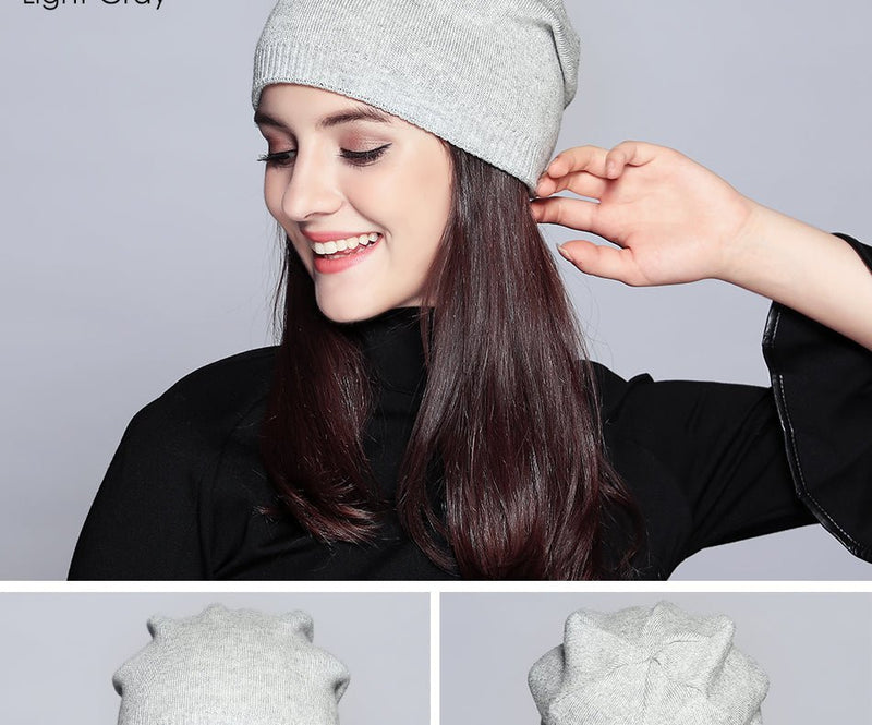 Women'S Hats Knitted Wool Autumn Winter Casual High Quality Brand New 2019 Hot Sale Hat Female Skullies Beanies