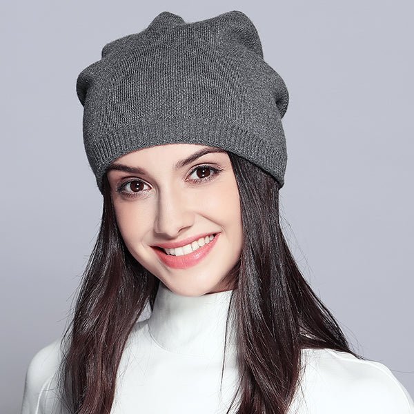 Women'S Hats Knitted Wool Autumn Winter Casual High Quality Brand New 2019 Hot Sale Hat Female Skullies Beanies