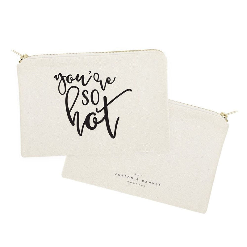 You're So Hot Cotton Canvas Cosmetic Bag - Starttech Online Market