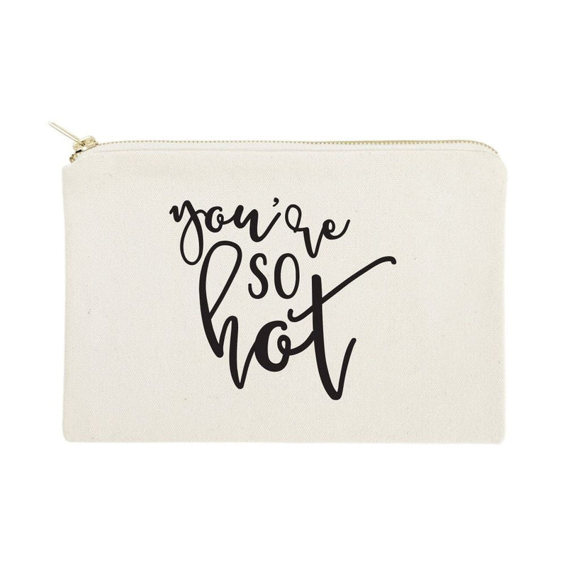 You're So Hot Cotton Canvas Cosmetic Bag - Starttech Online Market